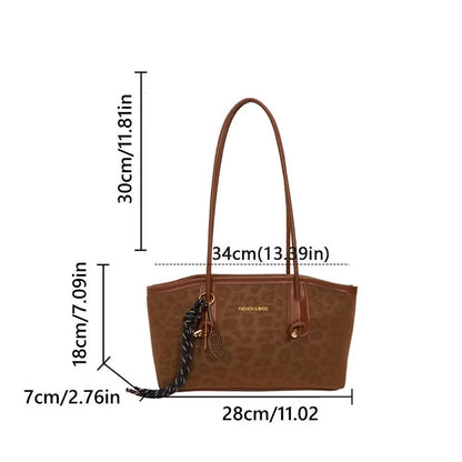 Bolso Tote Leopardo Mujer - Piel PU Retro de Lujo | PhiloraStore