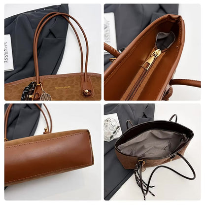 Bolso Tote Leopardo Mujer - Piel PU Retro de Lujo | PhiloraStore